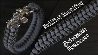 BEHEMOTH WARBEAST UNSANCTIFIED  MODIFIED SANCTIFIED PARACORD BRACELET WITH BEAD AND SHACKLE [upl. by Ecirtam]