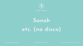 Sanah  etc na disco KaraokeInstrumental [upl. by Evars684]