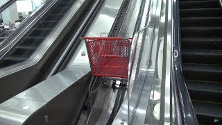 Thyssen Shopping Cart Escalators at the Minneapolis Target [upl. by Nhoj]