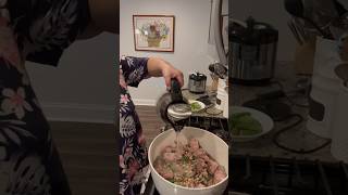 COOKING WITH NANCY Black Eyed Peas with Pork Neck Bone Mukbang [upl. by Chiaki]