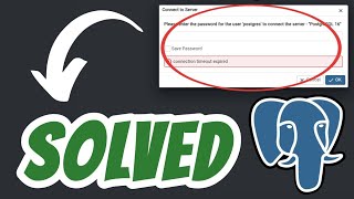 Connection timeout expired PostgreSQL PgAdmin 4 SOLVED [upl. by Africa]