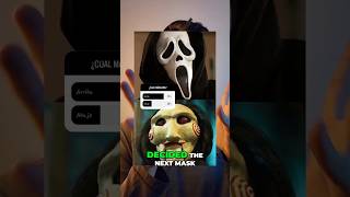 Ghostface mask craft papercraft scary [upl. by Mik]