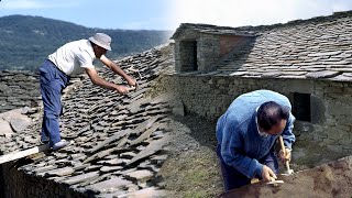 TEJADO DE LOSAS Construcción tradicional con piedra  Oficios Perdidos  Documental [upl. by Edualc734]