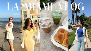 VLOG LA  MIAMI days in my life travel with me brand trips podcasting  more [upl. by Hebert670]