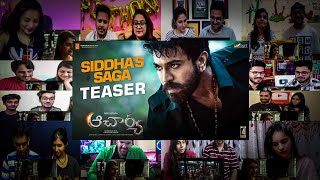 Acharya​  Siddhas Saga Teaser Powerful Reaction Mashup  Megapowerstar Ram Charan [upl. by Gallenz]