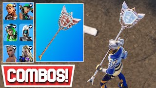 NEW BEST THE AXE OF CHAMPIONS 20 PICKAXE COMBOS  Fortnite [upl. by Nahor]