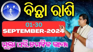 ବିଛା ରାଶି l Bicha rashi September 2024 Odia l scorpio Horoscope September Month 2024 l rasifala [upl. by Etirugram175]