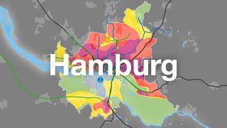 Hamburg  Freie und Hansestadt in Karten [upl. by Herb]