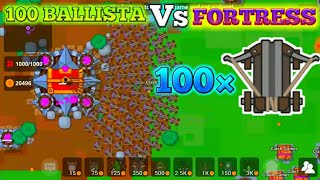 DESTROYING FORTRESS WITH 100 BALLISTA IN LORDZIO MOBILE  BALLISTA ARMY VS FORTRESS [upl. by Bartolomeo475]