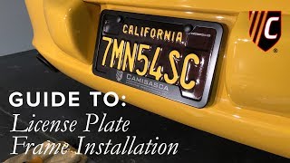 How to Install a License Plate Frame the RIGHT Way  CAM Inc [upl. by Sid933]