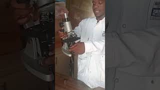 How to set up a simple microscope [upl. by Aiksas]