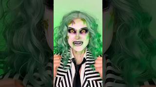 Beetlejuice and Lydia Deetz🪲🥀 halloween beetlejuice makeuptransformation [upl. by Ajat]