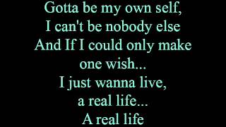 Real life  lyrics [upl. by Nonnah]