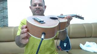 Como instalar captador piezo no ukulele [upl. by Dituri]