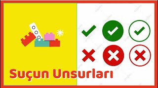 Suç Suçun Unsurları Kanunilik Hareket Kasıt Kast Taksir ceza hukuku pratik Hukuk 11ders [upl. by Yracaz]