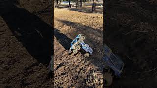 Traxxas RC Baja truck versus Maxx￼ push￼ of war ￼ [upl. by Kaliski]