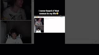 I didn’t even know someone can sneeze like that💀 shorts omegle funny ometv trending [upl. by Hnil]