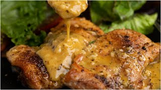 The Most Tender and Juicy Garlic Butter Chicken Thighs [upl. by Sabelle292]