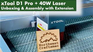 xTool D1 Pro 40W  10W Laser Unboxing amp Setup [upl. by Ginger592]