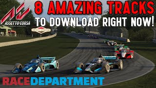 My 8 Best Free Assetto Corsa Tracks on RaceDepartment [upl. by Pironi]