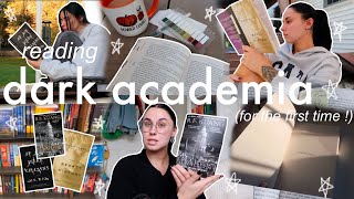 reading the most popular dark academia books for the first time🦇🎭🏛️📓🖋️ [upl. by Nyltac]