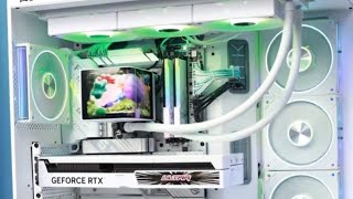 Ryzen 79800X 3D amp RTX4070 White Gaming PC Build🤑 pcbuild gaming computer rog rtx asmr pc [upl. by Assenaj679]