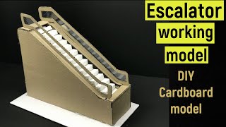 Escalator working model  science projects  escalator model making  diyas funplay  diy  how to [upl. by Tse916]