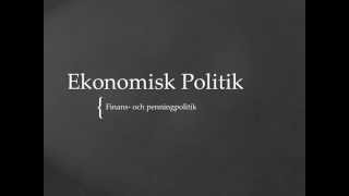 Ekonomisk Politik [upl. by Euqirrne]