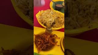 Double leg Hyderabadi biryani 🫶 food comedy foodie biriyani foodreview streetfood indianfood [upl. by Yetak274]