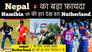 Nepal good news against netherland next match  indian media shocked on nepal bowling today [upl. by Refenej]