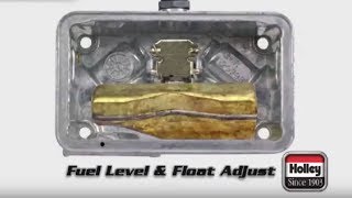 How To Adjust Fuel And Float Level On Holley Carbs [upl. by Lodge]