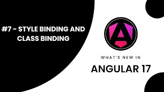 P7Angular Binding Techniques Style Binding and Class Binding [upl. by Ibot]