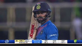 Virat Kohli 72 38 vs Australia 2nd T20I 2019 Bangalore Ball By Ball [upl. by Aivekal871]