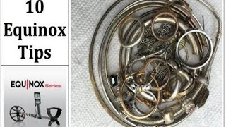 10 Minelab Equinox Tips amp 8 Rings Metal Detecting NYC [upl. by Yleak]