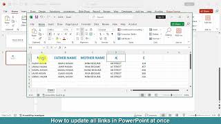 How to update all links in PowerPoint at once [upl. by Rasia]