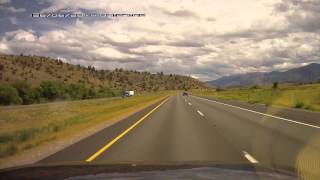 Medford Oregon to Sacramento California trip timelapse [upl. by Ahsinert246]