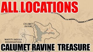 Calumet Ravine Treasure Map Red Dead Online All Locations [upl. by Zinck]