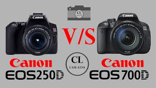 Canon EOS 250D VS Canon EOS 700D [upl. by Mackintosh826]