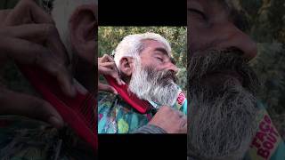 ASMR beard setting haircut villagebarber [upl. by Aidile987]