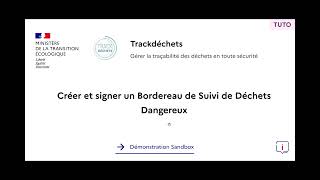 TUTO 1 BSDD  Comment créer et signer un BSDD [upl. by Aneehsar]