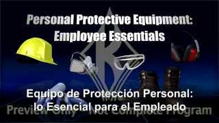 Personal Protective Equipment Employee Essentials SPANISH [upl. by Nedda]