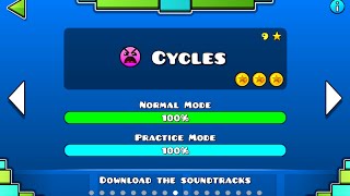 Geometry Dash  quotCyclesquot 100 Complete [upl. by Jacinta]