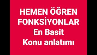 FONKSİYONLAR 1EN KOLAY FONKSİYON ÖĞRENME YOLLARI BİLGİ MATEMATİK [upl. by Swehttam140]