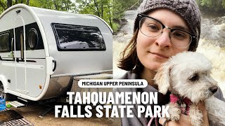 RV LIFE  Camping at Tahquamenon Falls State Park in Michigan [upl. by Bergeman]