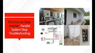 f41 Error 4 Reasons for Parallel System Stop  Troubleshooting Solar Inverter [upl. by Naret468]