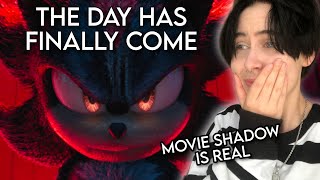 SHADOW IS FINALLY HERE 😭🖤🖤 SONIC MOVIE 3 TRAILER REACTION [upl. by Chellman422]