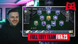 GamerBrother BAUT das KOMPLETTE TOTY TEAM in FIFA 23 😱 [upl. by Hallvard]