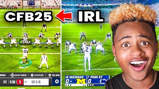 CFB 25 Recreates “Mo Bamba” PENN STATE Vs MICHIGAN  NEW Sights amp Sounds [upl. by Artemas136]