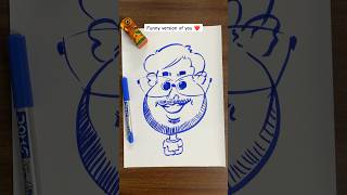 Caricature time ✍️ ✨✨ drawing caricature viralvideo trending shorts [upl. by Limhaj806]