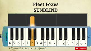 Fleet Foxes  SUNBLIND  melodica easy [upl. by Annet]